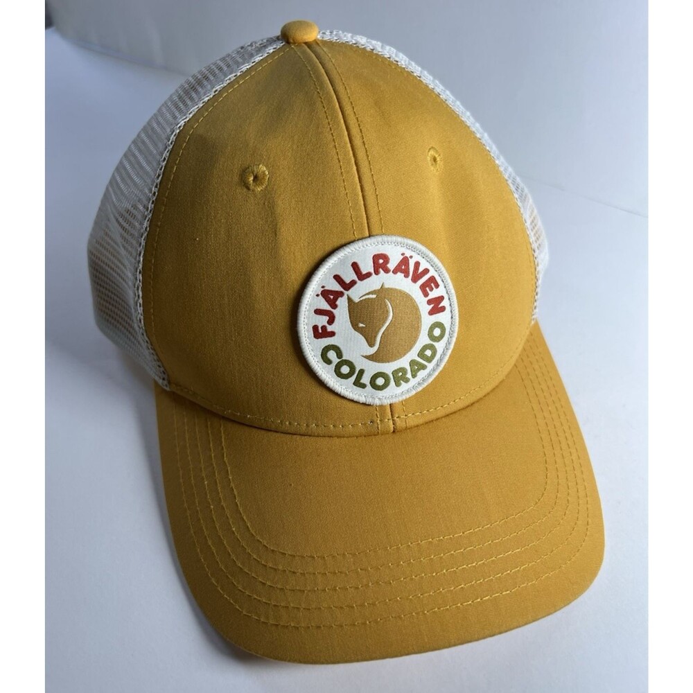 Fjallraven Colorado Trucker Hat Yellow White Adjustable Mesh Back S/M Men